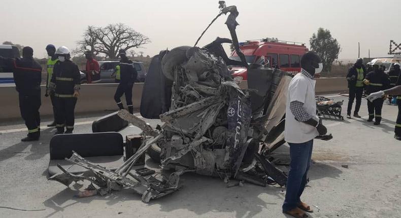 Accident sur l'autoroute à péage, jeudi 9 février 2022.