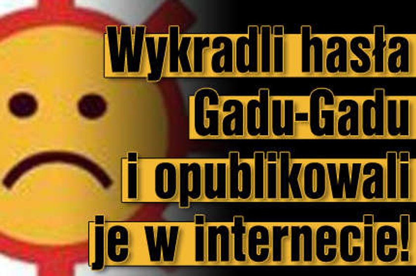 Wykradli hasła Gadu-Gadu i opublikowali je w internecie!