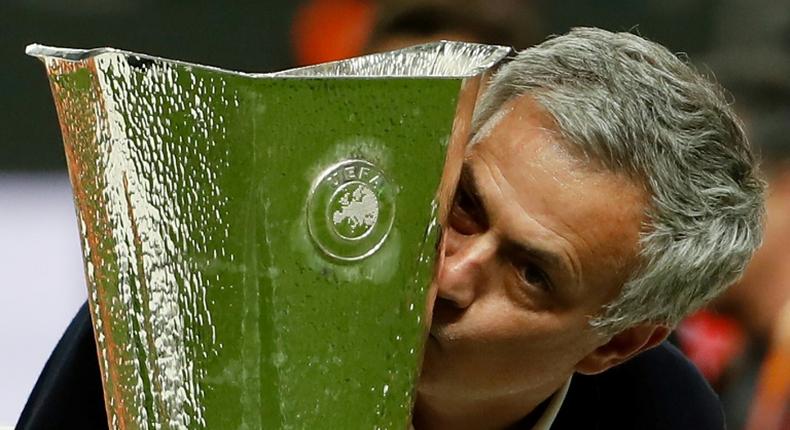 Jose Mourinho won the Europa League in his debut season as Manchester United manager