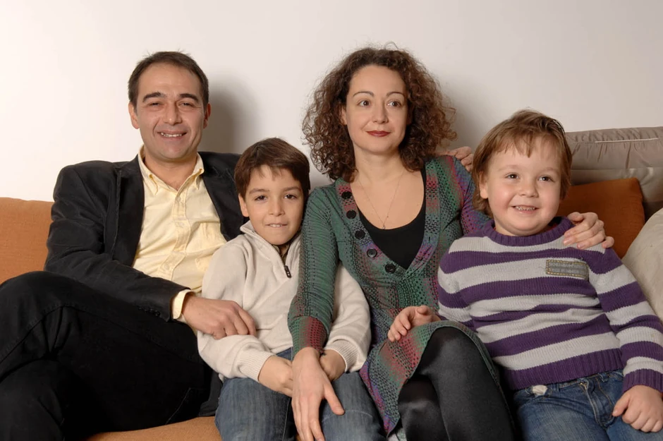 Vlada sa suprugom Dinom i sinovima Stefanom i Pavlom