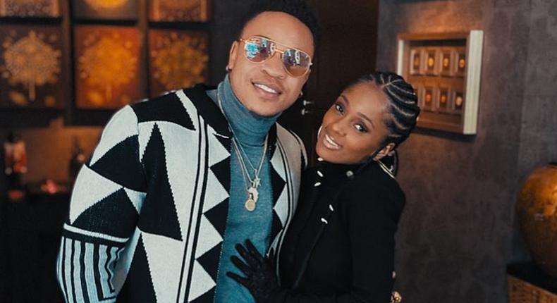 Actor Rotimi and his fiancee Vanessa Mdee [Instagram/VanessaMdee]