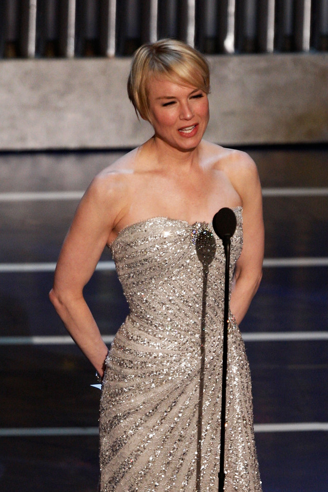 Renee Zellweger na gali Oscarów w 2008 roku