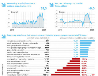 Kwartalny wynik finansowy sektora przedsiębiorstw