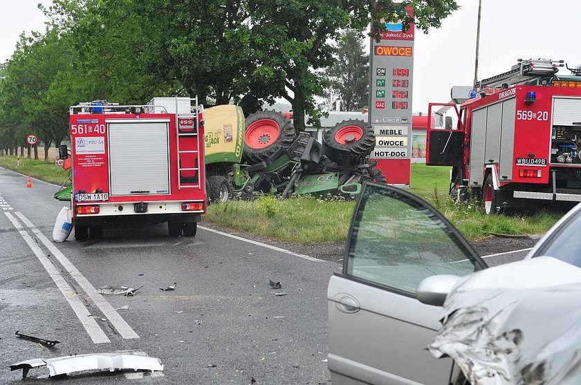 Groźny wypadek pod Świdnicą