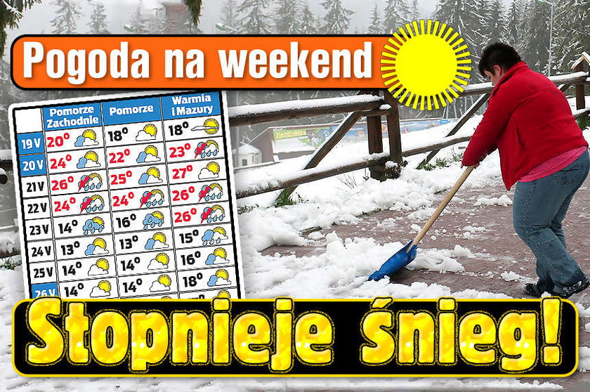 Pogoda na weekend Stopnieje śnieg