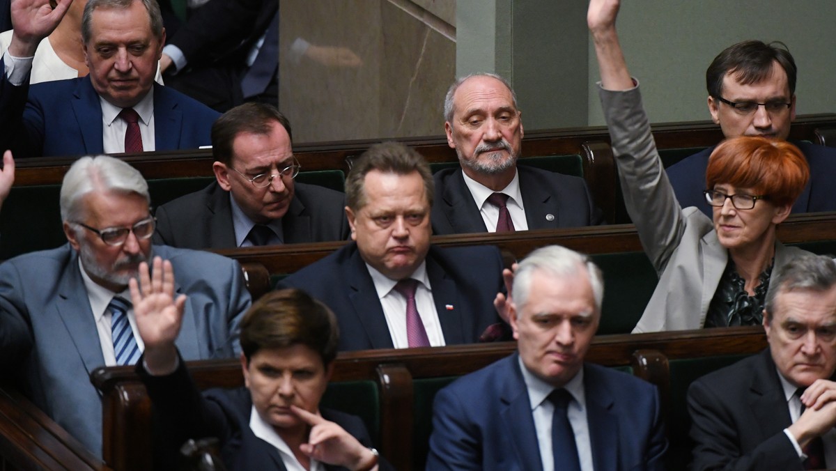 Polacy są podzieleni: 33 proc. badanych popiera rząd, 30 proc. jest zwolennikami opozycji. Z rządem sympatyzują osoby z mniejszych miast, o niższych dochodach i z niższym wykształceniem - wynika z najnowszego sondażu Centrum Badania Opinii Społecznej.