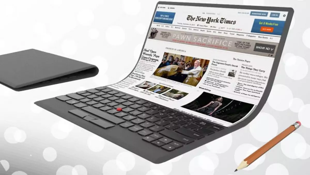 Elastyczny laptop Lenovo: W branży laptopów nadchodzą ciekawe czasy