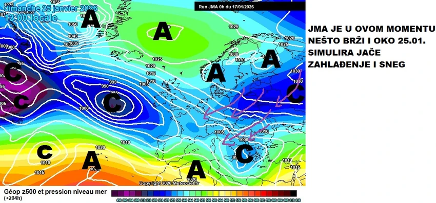 Mape kretanja hladnog vremena