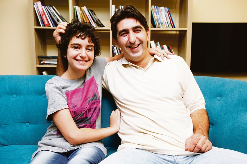 Mia Anđelković sa ocem Bojanom