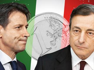 Nowy premier Włoch Giuseppe Conte (z lewej) stara się uchodzić za zrównoważonego technokratę. Mario Draghi (z prawej), Włoch stojący na czele EBC, mimo nowego rządu w kraju nie opóźnił decyzji o zakończeniu drukowania euro