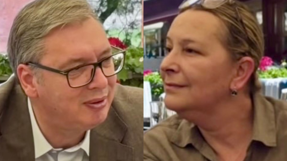 Vučić razgovara sa ženom iz Dragačeva