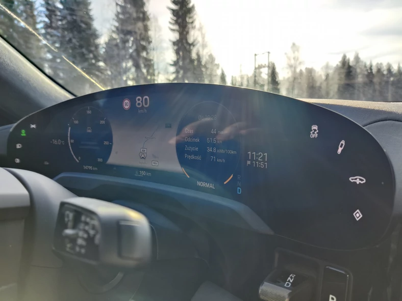 Wyniki pomiarów jazdy autem elektrycznym w Finlandii