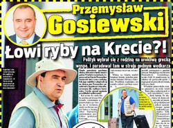 Gosiewski łowi ryby na Krecie