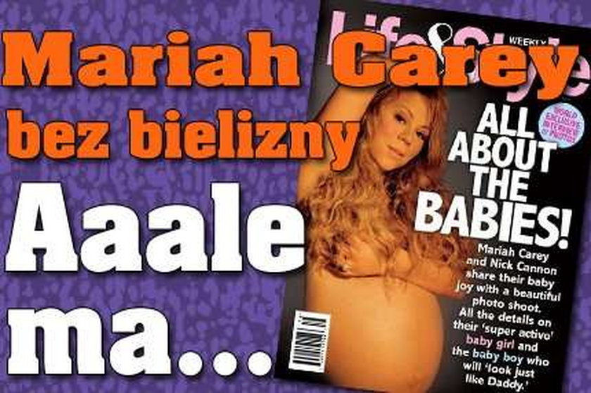 Mariah Carey bez bielizny. Aaale ma...