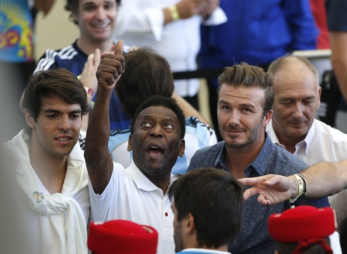 Pele i David Beckham