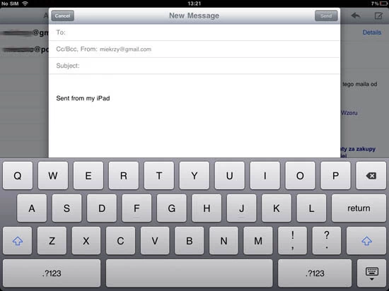 Przyciski ekranowe w iPadzie są większe niż klawisze niejednej klawiatury notebookowej. To jest wygodne