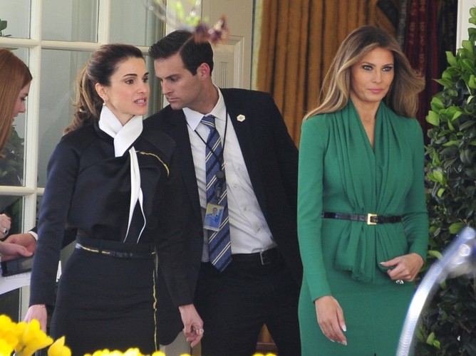 Królowa Rania i Melania Trump