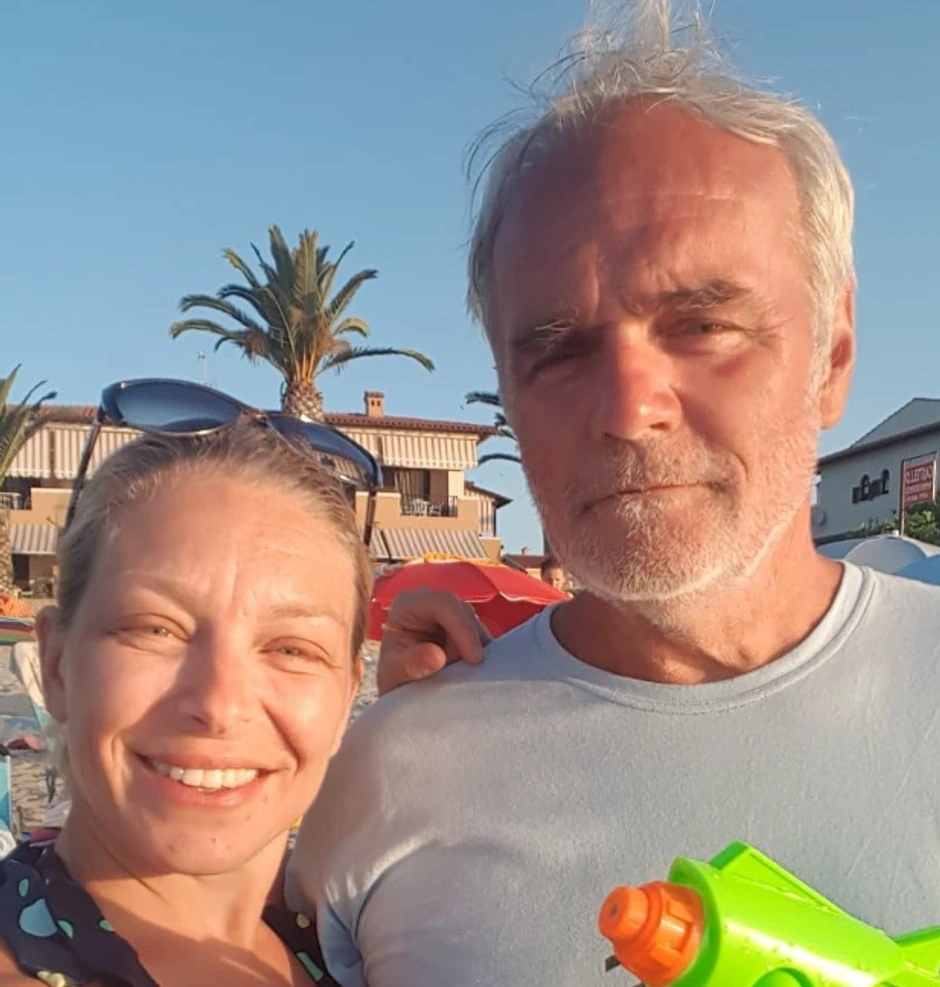 Slobodan Ćustić sa ženom