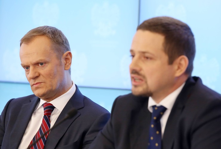 Rafał Trzaskowski z Donaldem Tuskiem