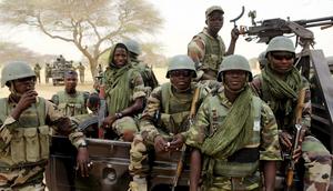 Military joint taskforce fighting insurgents.