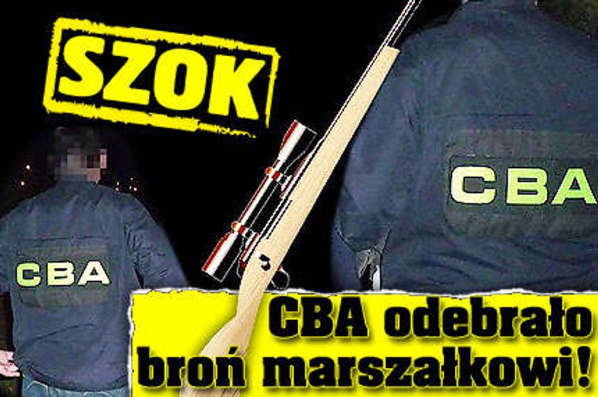 CBA odebrało broń marszałkowi z PO!