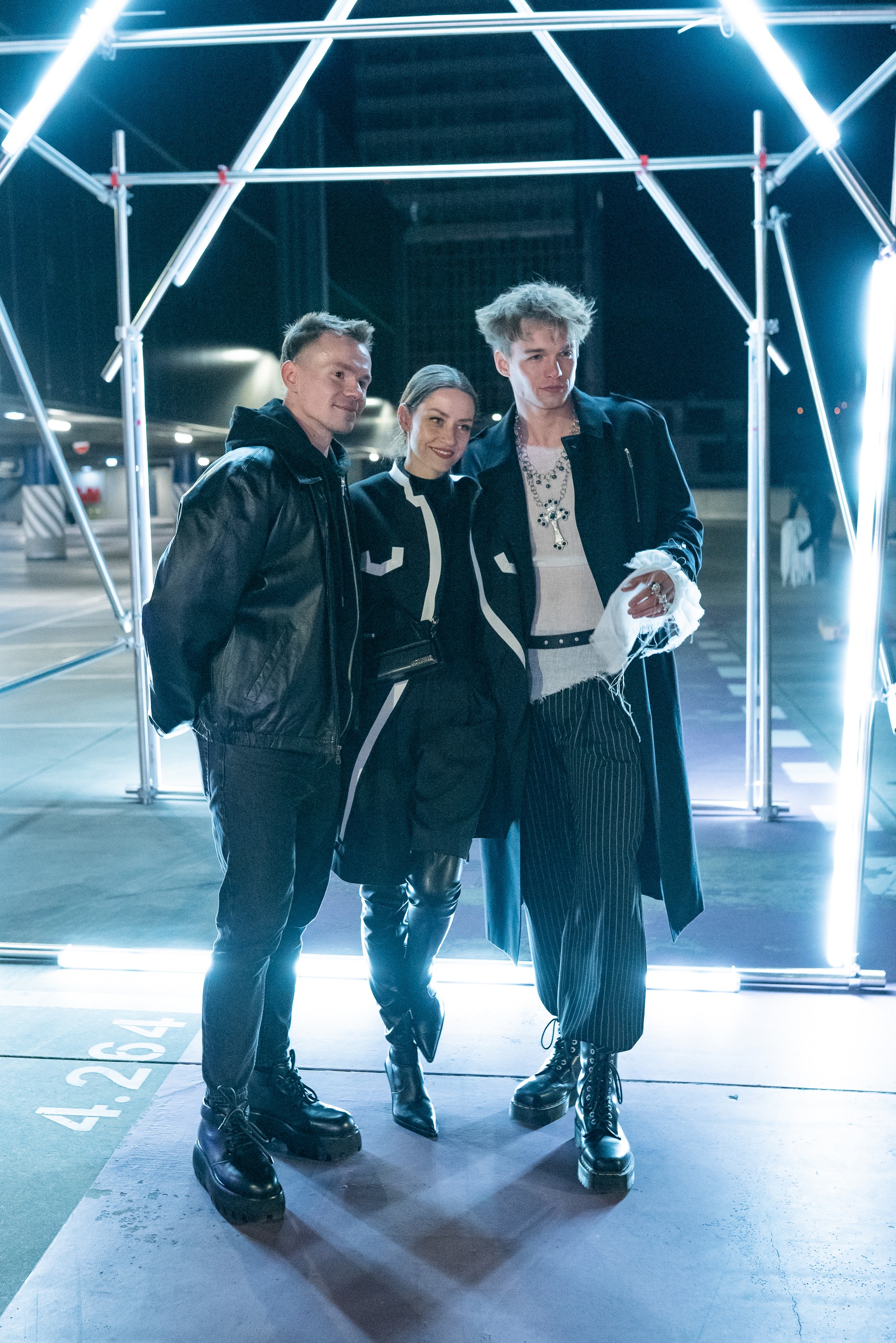 Módna prehliadka Mercedes-Benz Fashion Live!: Pavol Dendis, Babsy Jagušák a Jakub Švec.