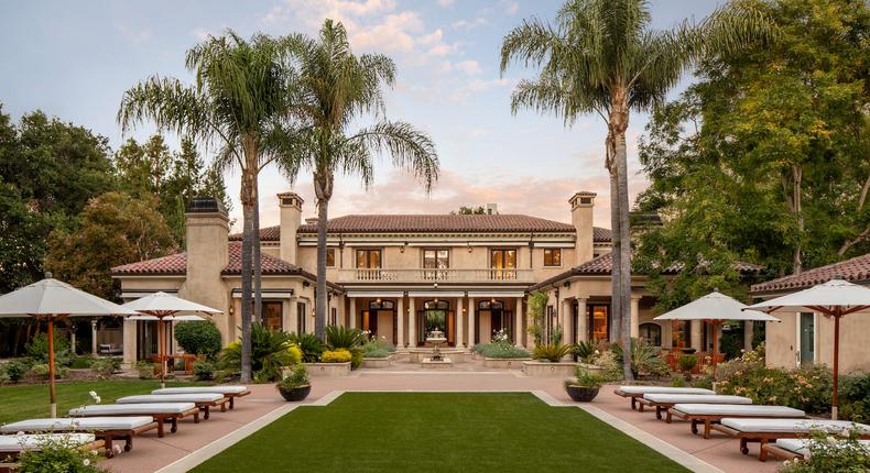 Marc Andreessen and his wife, Laura, have put their more than 12,000-square-foot mansion up for sale. BERNARD ANDRE/Compass