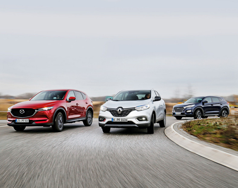Renault Kadjar kontra Mazda CX-5 i Hyundai Tucson - który SUV będzie lepszym wyborem?