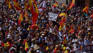 Protest u Madridu protiv vlade Pedra Sančeza