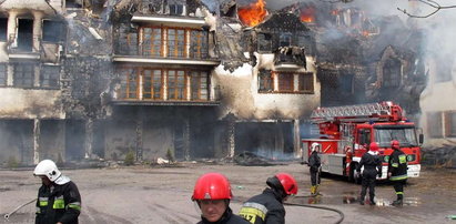 Potężny pożar strawił hotel. FOTO