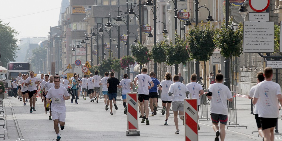 Łódź, bieg, Piotrkowska