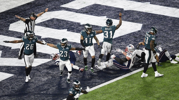 Philadelphia Eagles, a címvédő csapat /Fotó: MTI/EPA-Craig Lassig