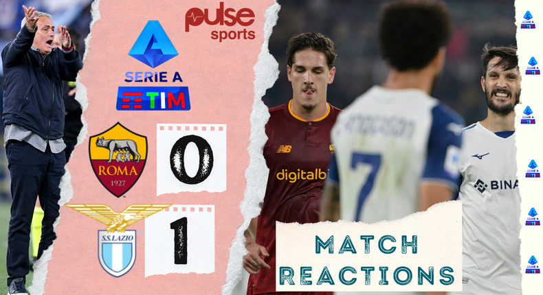 AS Roma were defeated 1-0 at home by Lazio in the Serie A