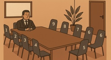 A TikTokon is népszerű blogger egy fotót mutat, rajta egy férfit és kilenc, számozott széket egy tárgyalóteremben. A nézőknek csupán annyi a dolguk, hogy ösztönösen kiválasszanak egyet a székek közül. A videó – talán épp az egyszerűsége miatt – több mint 1,6 millió megtekintést ért el. A készítő szerint a választás sokat elárul arról, hogyan gondolkodunk, hogyan viselkedünk csapatban, és miként viszonyulunk másokhoz.