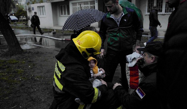 Požar Novi Beograd spasavanje deteta