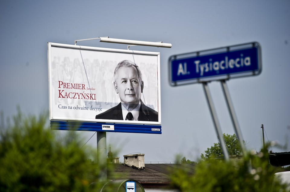 LUBLIN BILLBOARD PIS KACZYŃSKI WYBORY