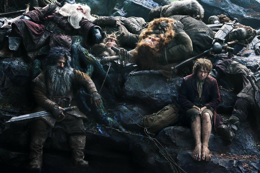Kadr z filmu "Hobbit: Pustkowie Smauga" (reż. Peter Jackson) - miejsce 3. (ex aequo)