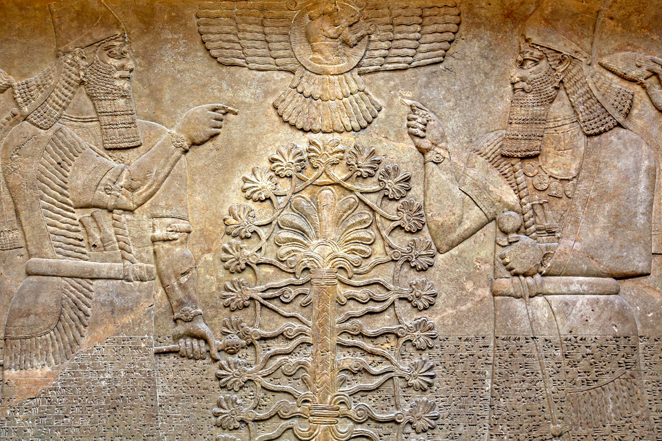 Mezopotamscy bogowie - stwórcy i nauczyciele (na zdjęciu relief asyryjski)
