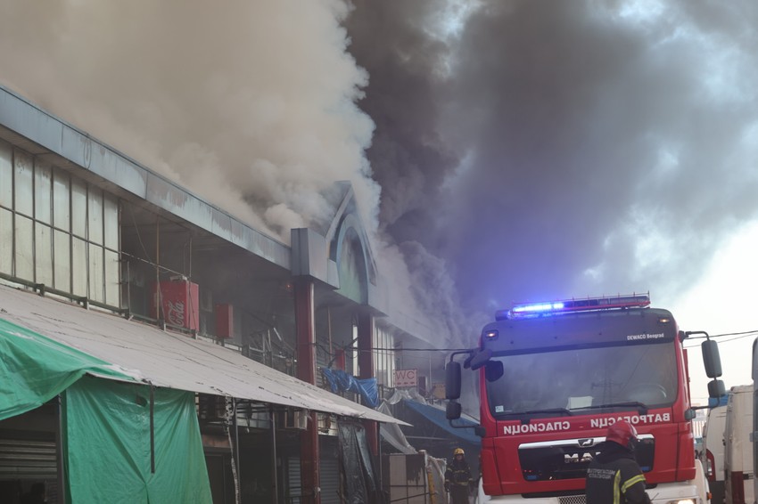 Požar, Kineski tržni centar, Novi Beograd, Blok 70