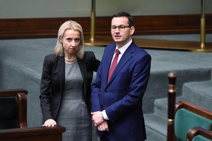 Teresa Czerwińska i Mateusz Morawiecki