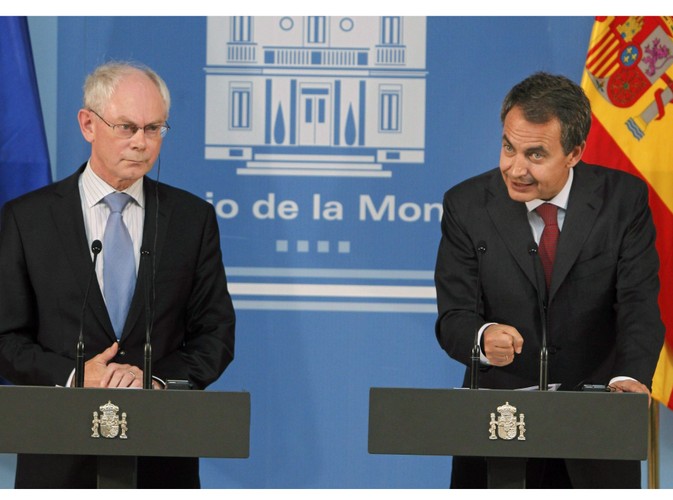 Herman Van Rompuy rozmawiał Jose Luisem Zapatero na temat hiszpańskich reform i greckiego kryzysu