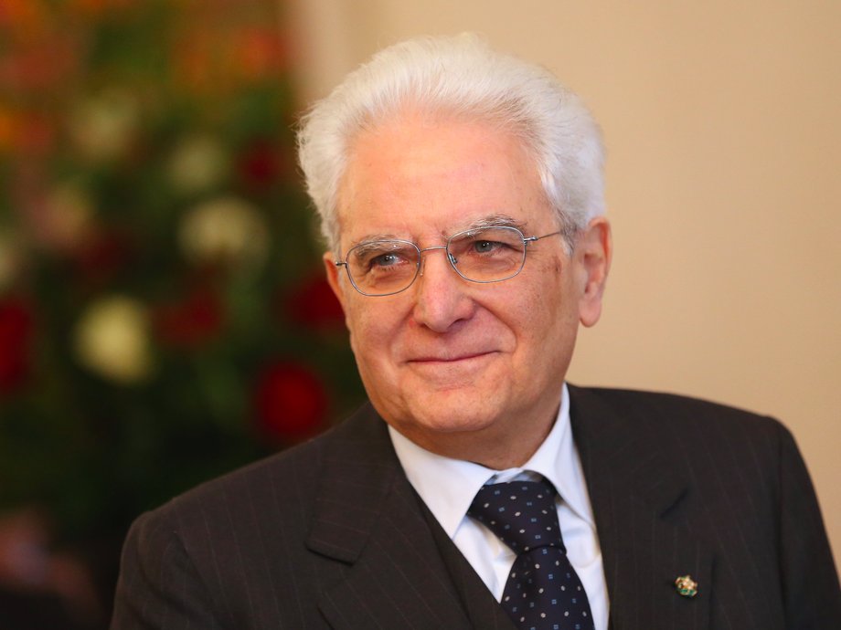 Italian President Sergio Mattarella