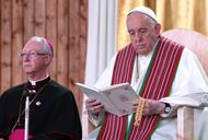 Papież Franciszek podczas pielgrzymki do Kanady