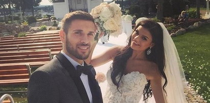Piłkarz Lecha wziął ślub z piękną miss