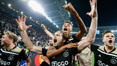 Az Ajax-csodán ámul a futballvilág: a Real után a Juventust is kiütötték a BL-ből