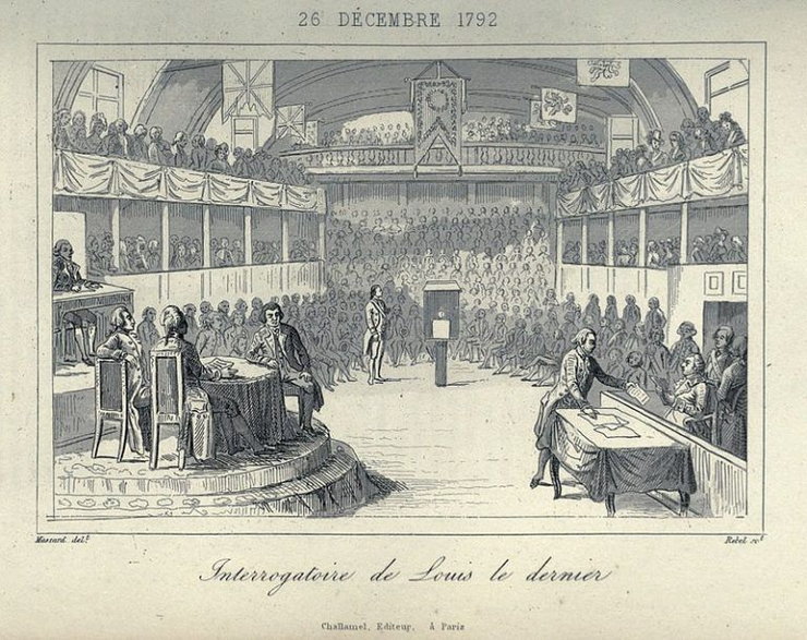 Ludwik XVI przesłuchiwany przez Konwent Narodowy