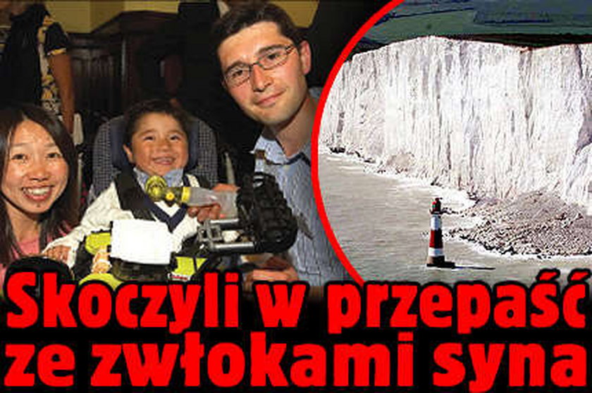 Skoczyli w przepaść ze zwłokami syna