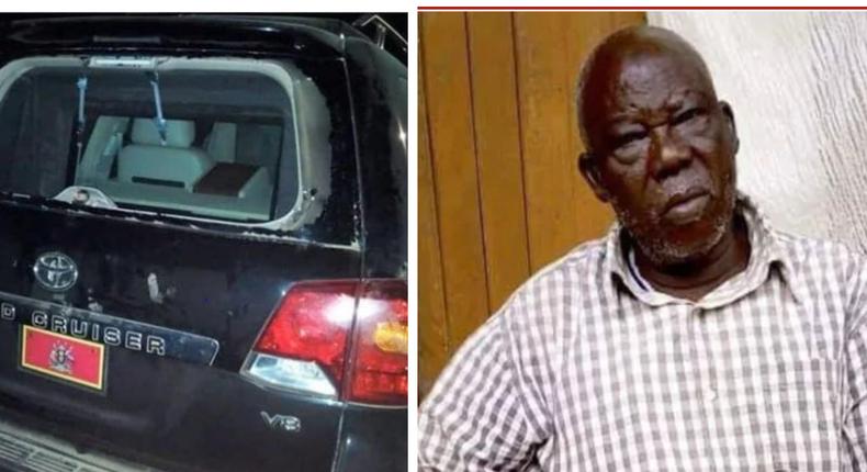 Poor 70-year-old man arrested for throwing stone into president’s car, breaking the back screen