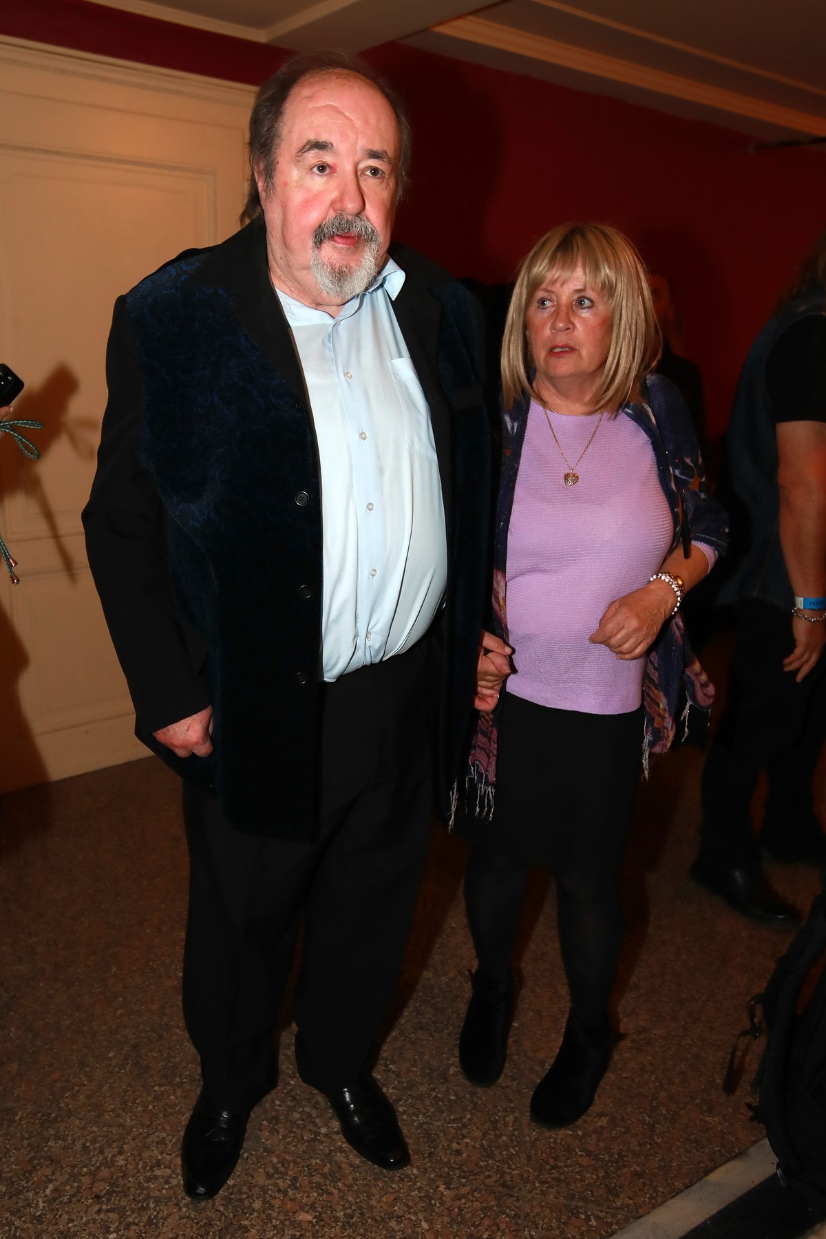 Český bavič a moderátor Petr Novotný s manželkou. 