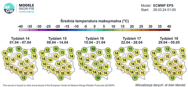 W kwietniu czeka nas wiele przyjemnych, iście wiosennych dni